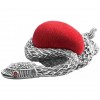 Sterling Silver Marcasite And Garnet Set Snake Red Pin Cushion