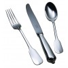 Children’s Plated Silver Cutlery Set Simplicity Grip